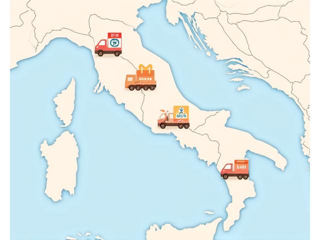 Mappa stilizzata di Roma e del Lazio con icone che indicano la posizione di vari partner OrtoVita come farmacie, negozi biologici, palestre.