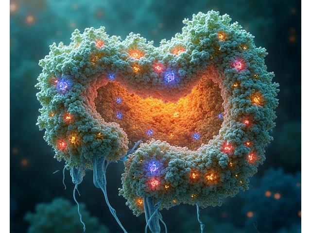 Infografica scientifica con visualizzazione del microbioma intestinale umano