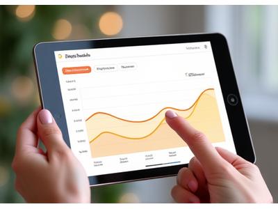 Grafico di monitoraggio dell'umore su un'app mobile