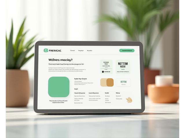 Interfaccia utente di una piattaforma wellness white-label branded